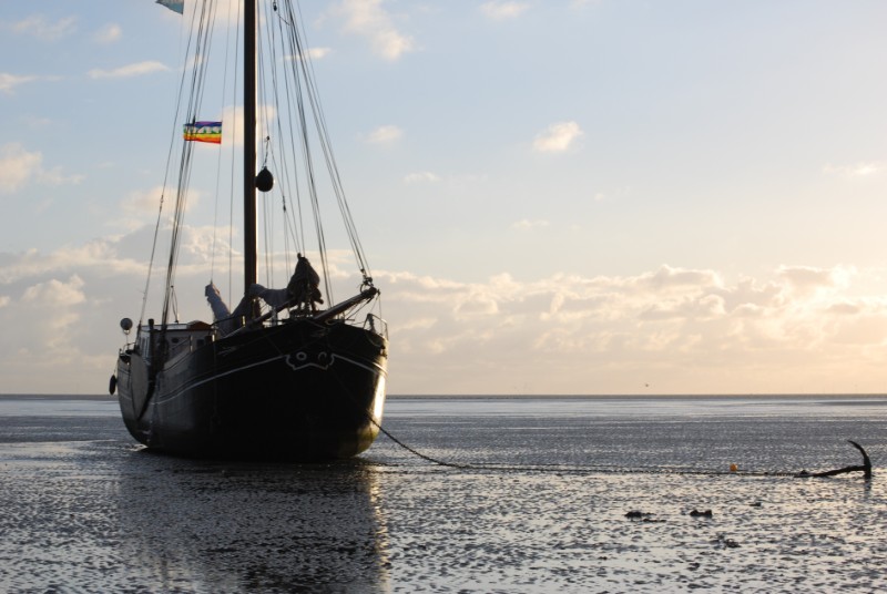 De Onverwacht valt droog op het Wad